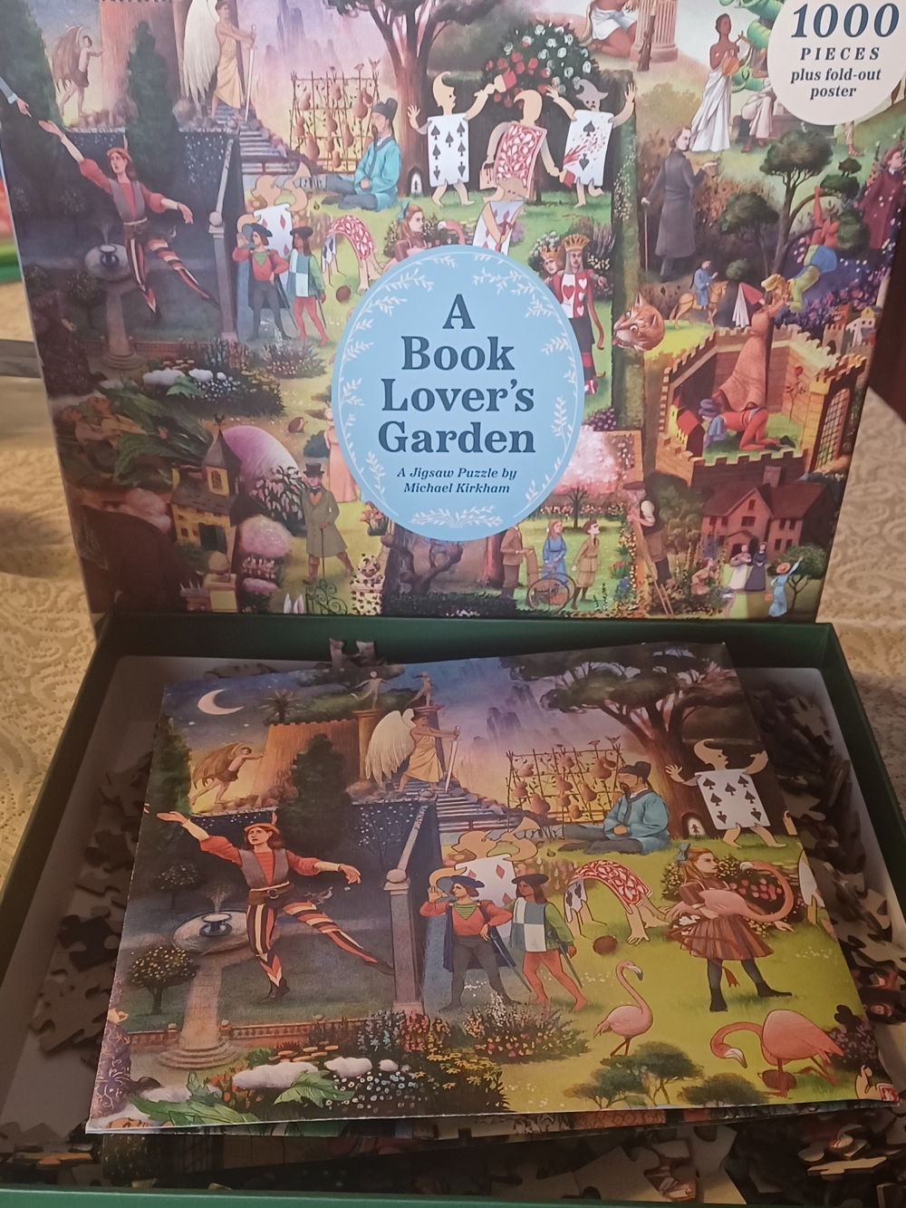 A Book Lover's Garden 1000-Piece Jigsaw Puzzle - Multicolor